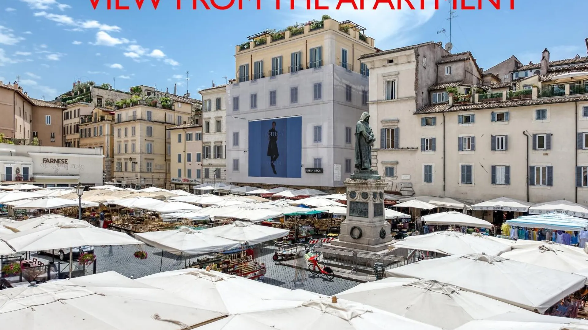 View On Campo De Fiori Irex Apartment Rome Italy